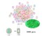 Glow in the Dark Beads, Acrylic Alphabet Beads, 4x7mm Colourful Letter Beads for Bracelet Necklace Jewellery Making Supplies, 500 pieces